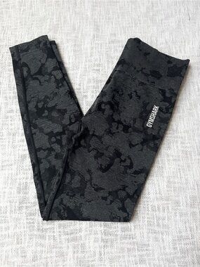 Gymshark Adapt Camo Seamless High Rise Leggings 🎧 Size Measured